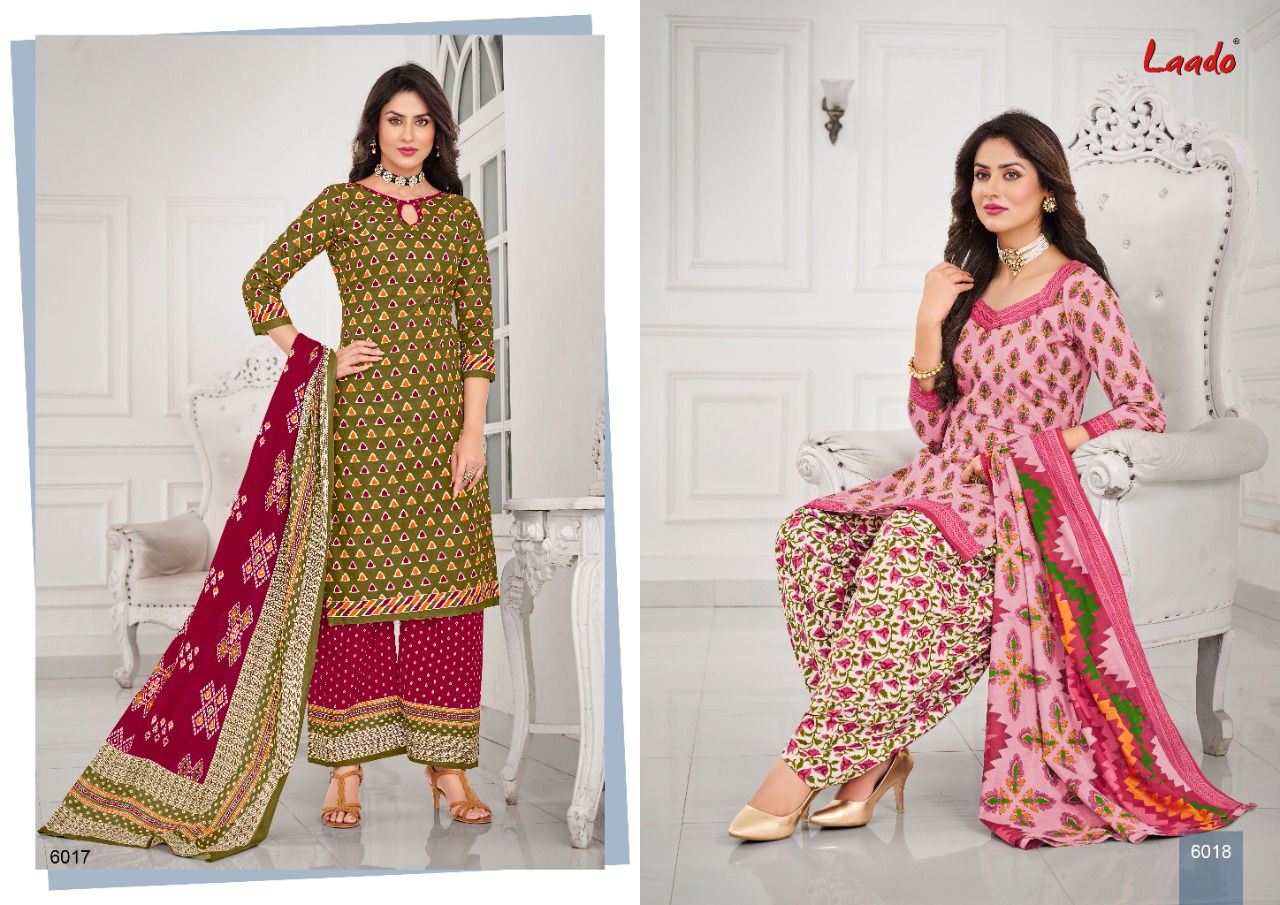Laado 60 Latest Regular Wear Cotton Printed Dress Material COllection